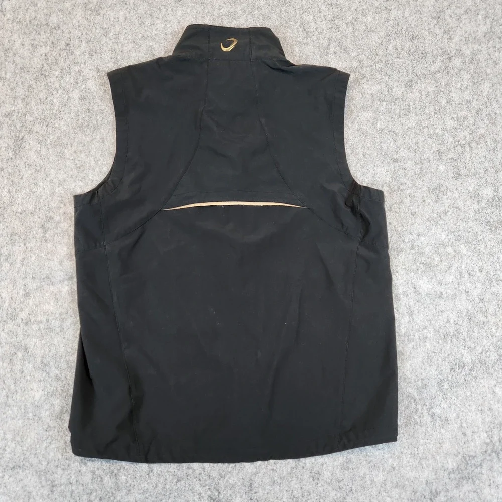 Zero Restriction Z700 Vest Men M Black Full Zip Golf Breathable 4 Way Water Wind